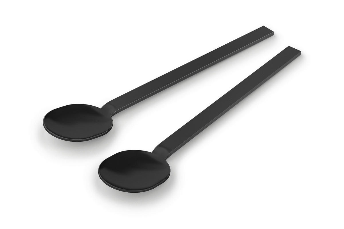 SET KAVNIH ŽLIČK   kovina           - črna, Basics, kovina (13,4 cmcm) - Zack