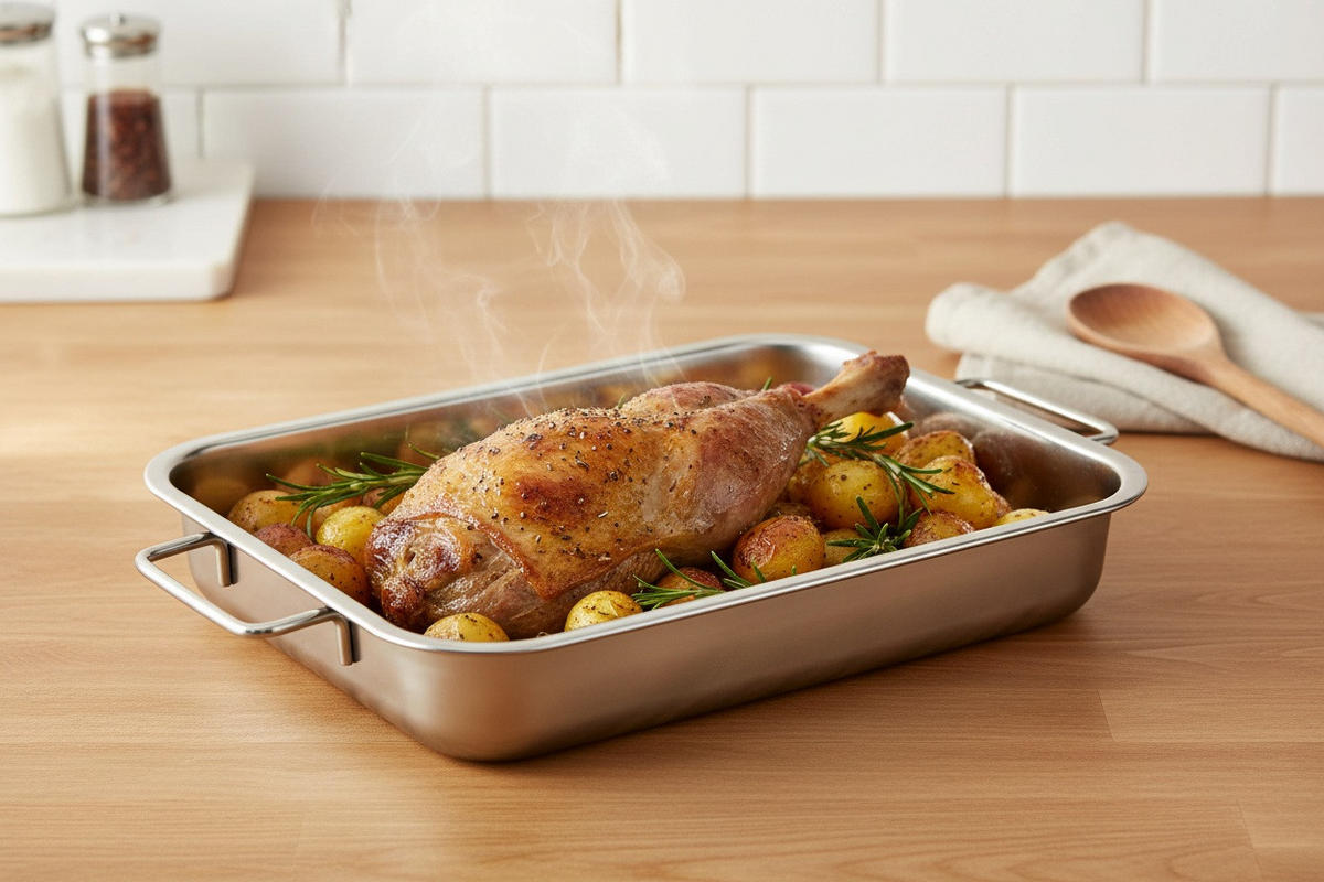 BRÄTER 37/28/5,5 cm - Edelstahlfarben, Basics, Metall (37/28/5,5cm) - moHA!