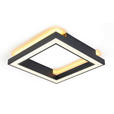 LED-DECKENLEUCHTE 50/50/8 cm    - Schwarz, Trend, Kunststoff/Metall (50/50/8cm) - Novel