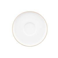UNTERTASSE Sento Home Pure Lines 16 cm  - Beige/Weiß, KONVENTIONELL, Keramik (16cm) - Seltmann Weiden
