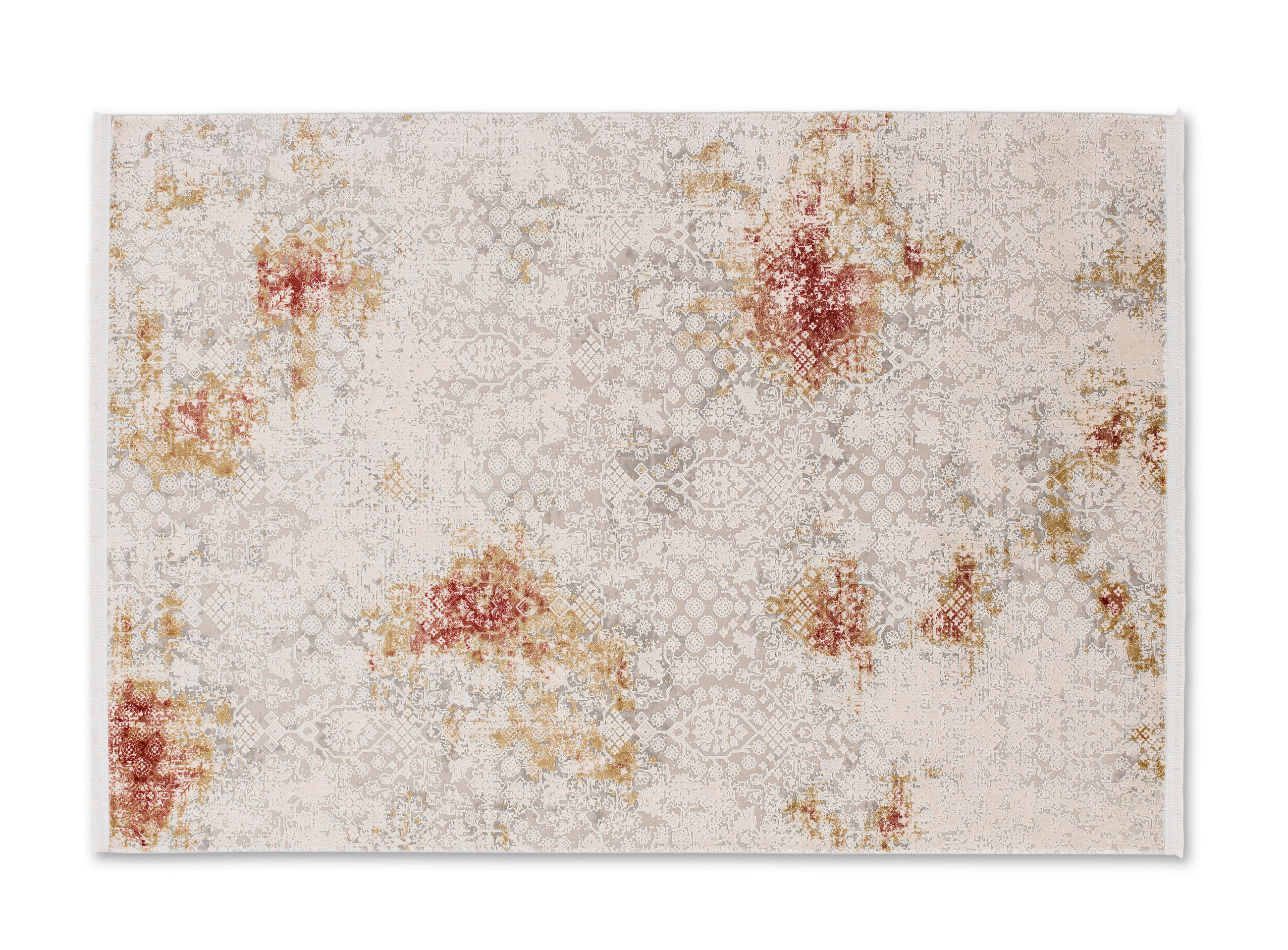 WEBTEPPICH 133/190 cm Gravina Rot, Beige  - Beige/Rot, Design, Textil (133/190cm) - Novel