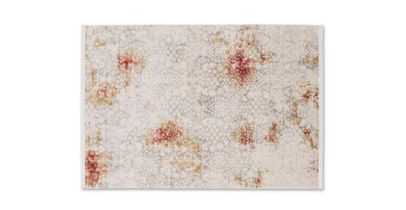 WEBTEPPICH GRAVINA - Beige/Rot, Design, Textil (80/150cm) - Novel