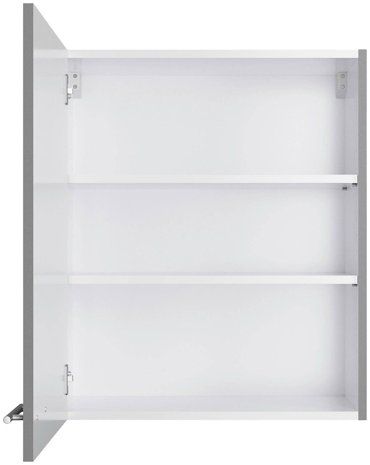 KÜCHENLEERBLOCK 270 cm   in Grau  - Edelstahlfarben/Anthrazit, Basics, Holzwerkstoff/Metall (270cm) - Optifit