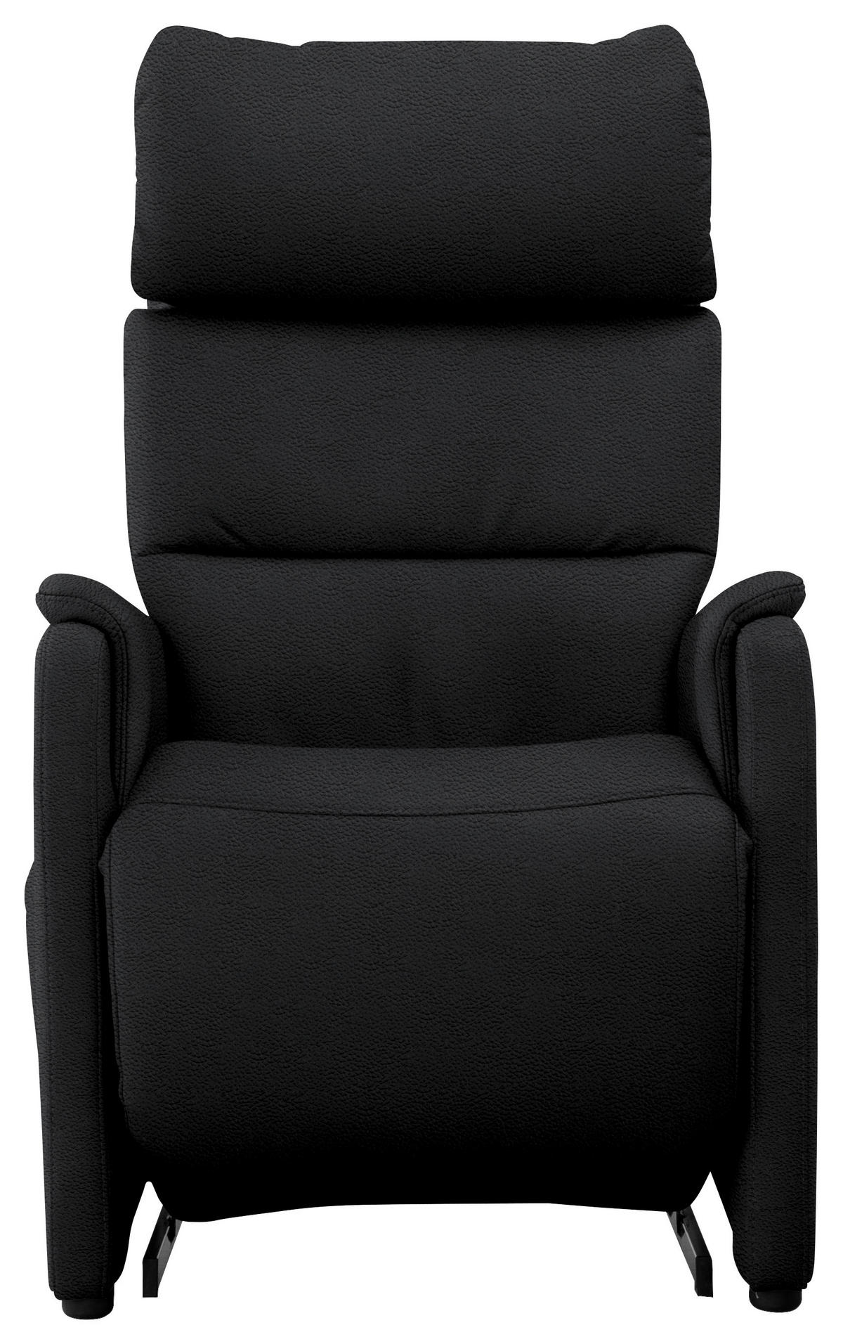 FAUTEUIL DE TÉLÉVISION in Schwarz  - Schwarz, Konventionell, Leder/Kunststoff (69/109/83cm) - Cantus