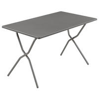 GARTENKLAPPTISCH 120/64/73 cm Metall rechteckig  - Anthrazit/Titanfarben, Basics, Metall (120/64/73cm) - Lafuma Mobilier