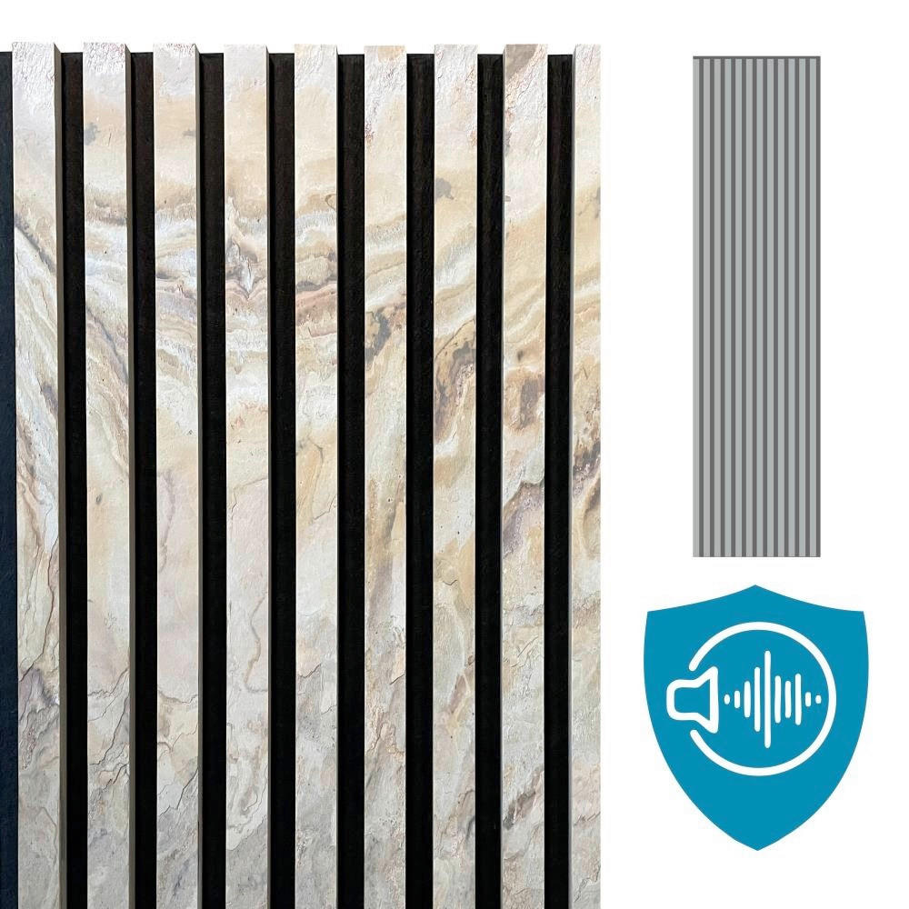 AKUSTIKPANEEL 60/60 cm  - Dunkelgrau/Beige, Basics, Holz/Kunststoff (60/60cm)