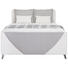 BOXSPRINGBETT Lederlook, Webstoff 140/200 cm INKL. gepolstertes Kopfteil, Matratze, Topper - Chromfarben/Hellgrau, Design, Kunststoff/Textil (140/200cm) - Xora BOXSPRINGBETT Lederlook, Webstoff 140/200 cm INKL. gepolstertes Kopfteil, Matratze, Topper - Chromfarben/Hellgrau, Design, Kunststoff/Textil (140/200cm) - Xora