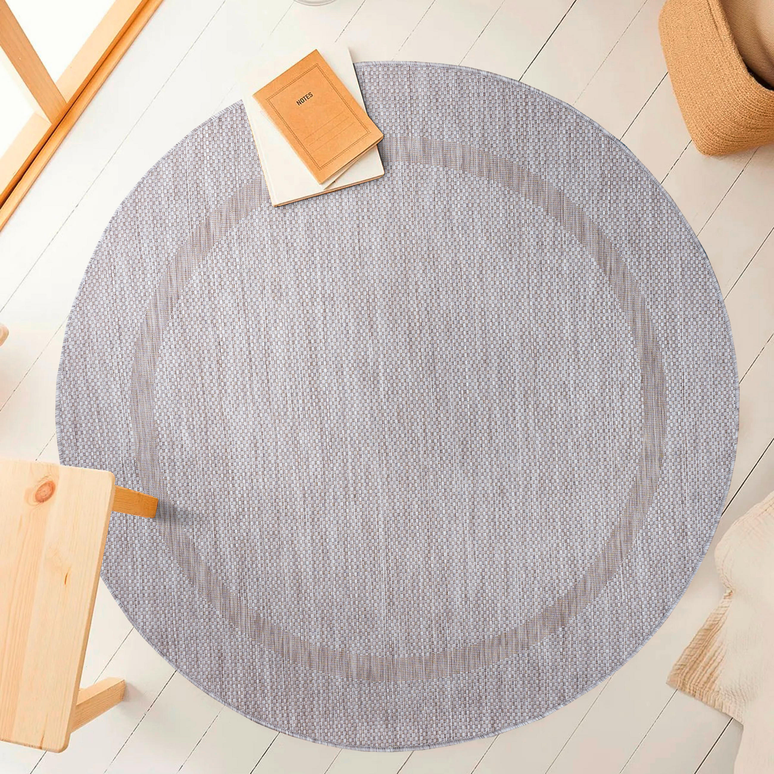 FLATVÄVD MATTA 200/200 cm Relax  - silver, Basics, textil (200/200cm) - Novel