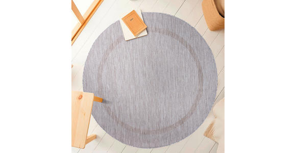 FLACHWEBETEPPICH 200/200 cm Relax Silberfarben  - Silberfarben, Basics, Textil (200/200cm) - Novel