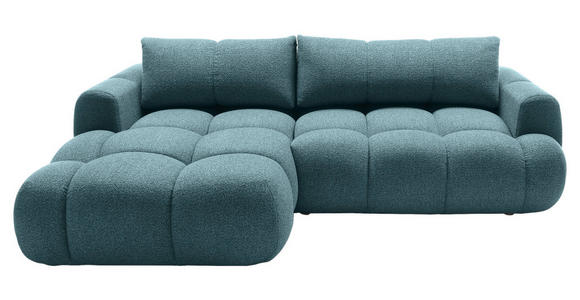 ECKSOFA Türkis Struktur  - Türkis/Schwarz, KONVENTIONELL, Kunststoff/Textil (172/272cm) - Carryhome
