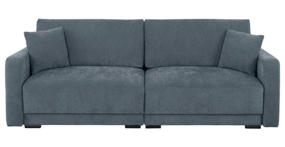 2-SITZER-SOFA in Chenille Blau  - Blau/Schwarz, KONVENTIONELL, Kunststoff/Textil (233/90/110cm) - Carryhome