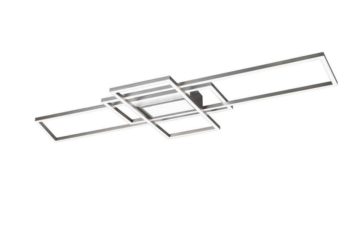 LED PLAFONJERA Irvine  - boja nikla, Dizajnerski, metal/plastika (105/42/6,5cm) - Novel