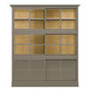 HIGHBOARD UrbanClass  in 190,5/219,5/49 cm  - Creme/Grau, LIFESTYLE, Glas/Holz (190,5/219,5/49cm) - Livetastic
