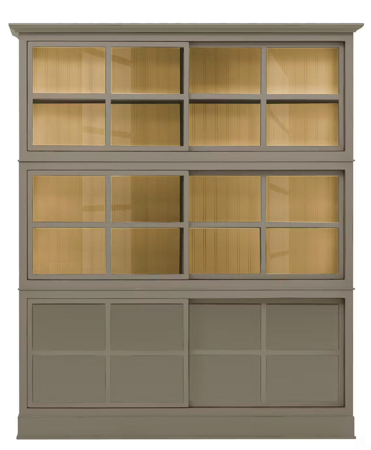 HIGHBOARD UrbanClass  in 190,5/219,5/49 cm  - Creme/Grau, LIFESTYLE, Glas/Holz (190,5/219,5/49cm) - Livetastic