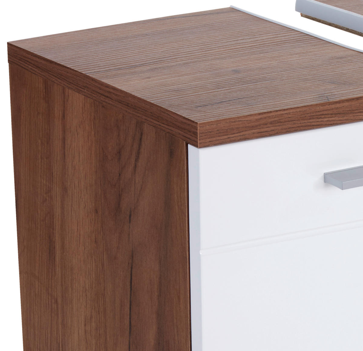 WASCHBECKENUNTERSCHRANK 70/60/32 cm  - Eichefarben/Alufarben, KONVENTIONELL, Holzwerkstoff/Kunststoff (70/60/32cm) - MID.YOU