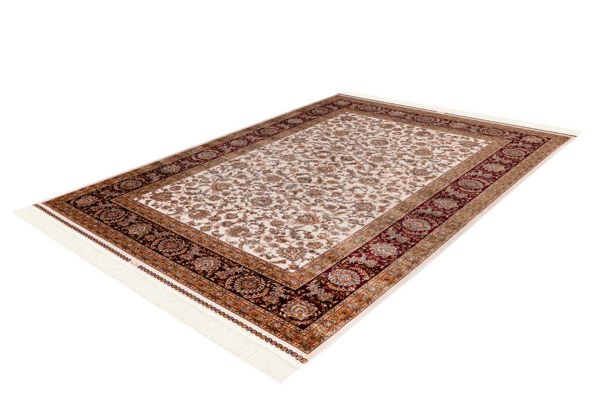 WEBTEPPICH 160/230 cm My Babylon of Obsession Creme, Hellbraun, Kirschrot  - Hellbraun/Creme, Design, Textil (160/230cm) - Obsession