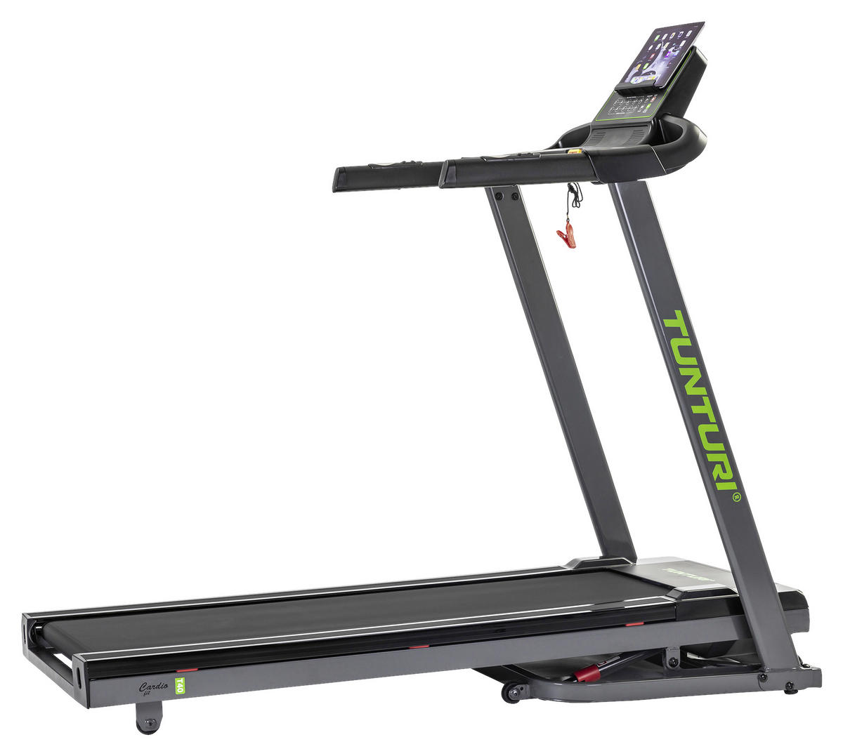 LAUFBAND CARDIO FIT T40 - Schwarz, KONVENTIONELL, Kunststoff/Metall (152/70/135cm) - Tunturi