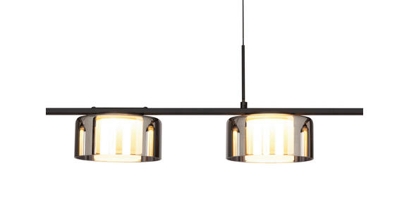 LED-HÄNGELEUCHTE Tulsa 119/15/150 cm   - Grau Hochglanz, Design, Glas/Kunststoff (119/15/150cm) - Dieter Knoll