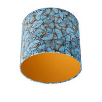 LEUCHTENSCHIRM 35/24 cm   - Blau, Basics, Textil/Metall (35/24cm)