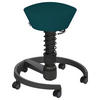 BÜROHOCKER   Schwarz, Petrol  - Petrol/Schwarz, Basics, Textil/Metall (55/45,66/55cm) - Aeris
