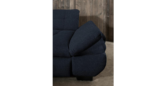 ECKSOFA in Mikrofaser Dunkelgrau  - Dunkelgrau/Schwarz, Design, Textil/Metall (198/290cm) - Xora