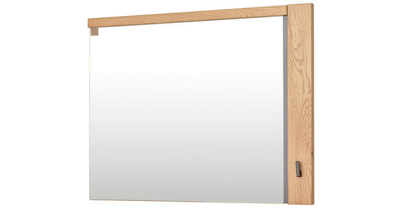 WANDSPIEGEL 90/70/5,2 cm  - Wildeiche, Natur, Glas/Holz (90/70/5,2cm) - Linea Natura