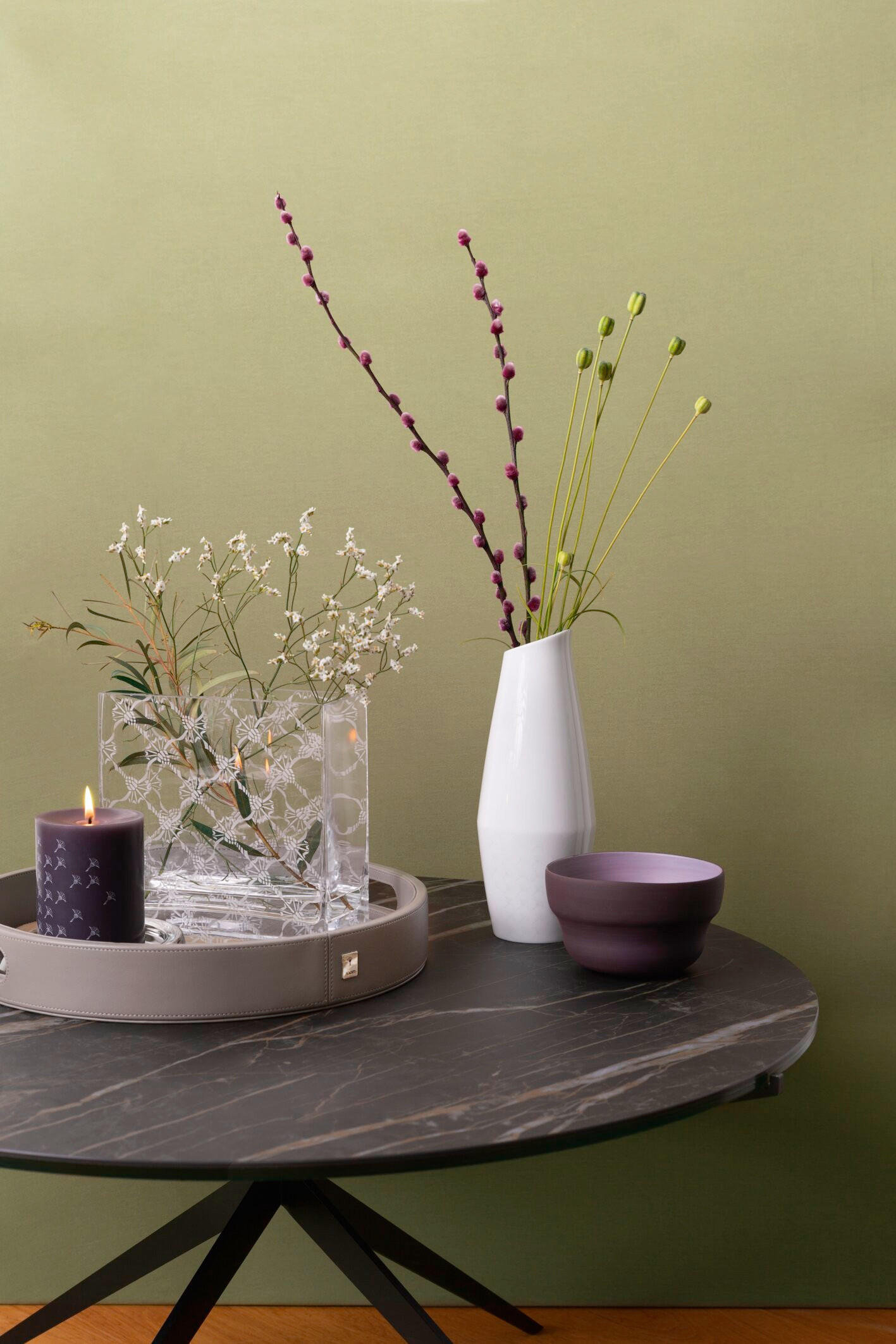 VASE Allover 20 cm  - Transparent, Design, Glas (20/20/8cm) - Joop!
