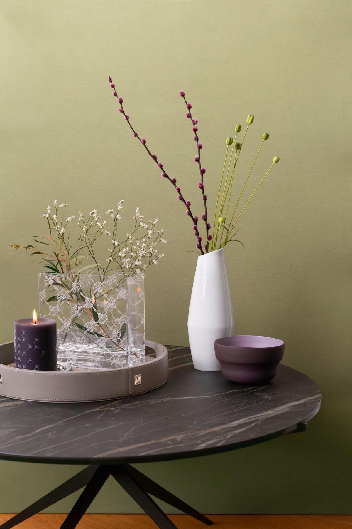 VASE Allover 20 cm  - Transparent, Design, Glas (20/20/8cm) - Joop!