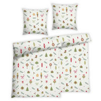 BETTWÄSCHE 4-teilig Flanell 135/200 cm  - Weiß, Design, Textil (135/200cm) - Florella