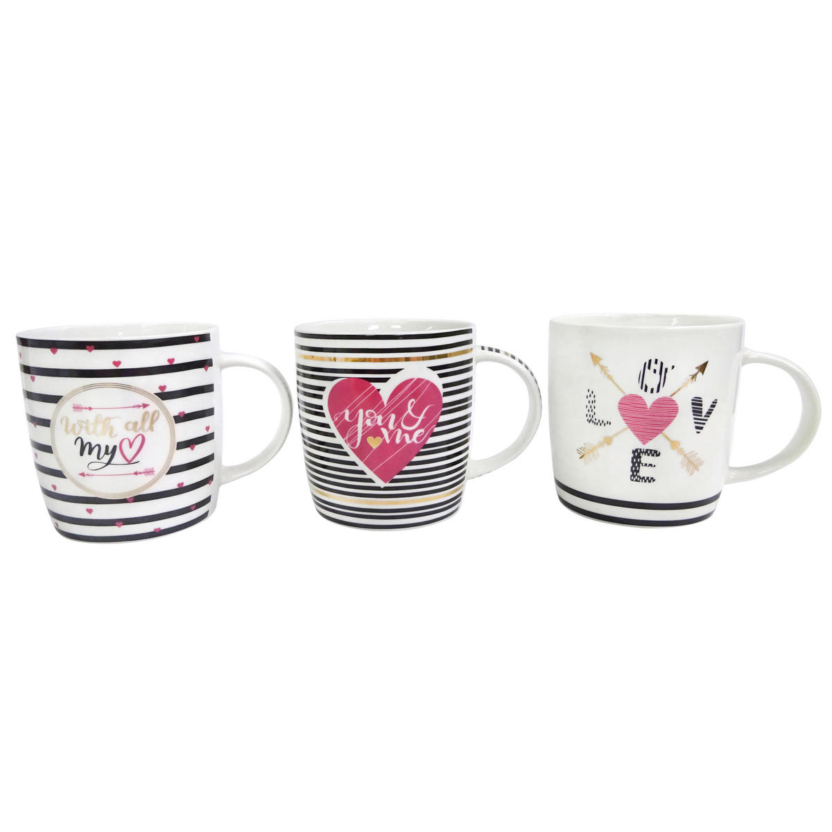 ŠOLJA ZA KAFU    320 ml      - pink/bela, Osnovno, keramika (320ml) - Ritzenhoff Breker