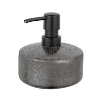 SEIFENSPENDER RUFINA  - Dunkelgrau/Schwarz, KONVENTIONELL, Keramik/Kunststoff (10,5/12,5/10,5cm) - Schöner Wohnen