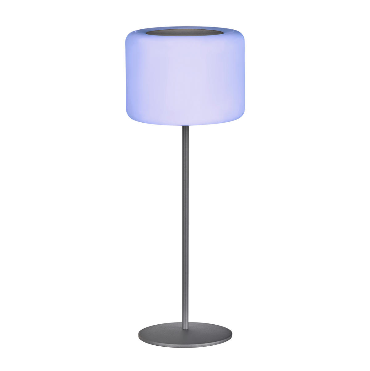 AKKU-TISCHLEUCHTE Pino 15/39,5 cm   - Schwarz/Weiß, KONVENTIONELL, Kunststoff/Metall (15/39,5cm)