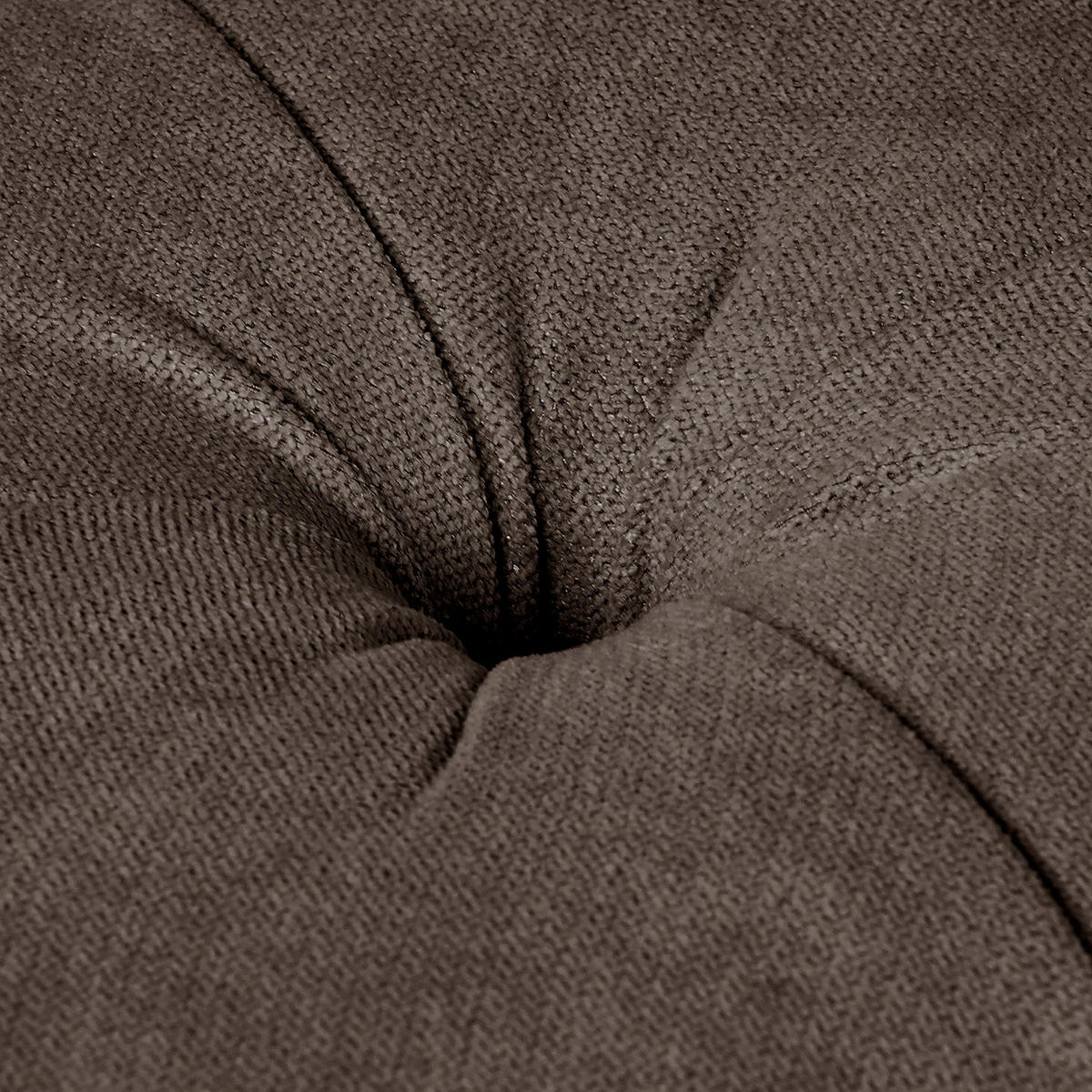 HOCKER Textil Graubraun  - Graubraun/Braun, Design, Holz/Textil (80/45/80cm) - Livetastic