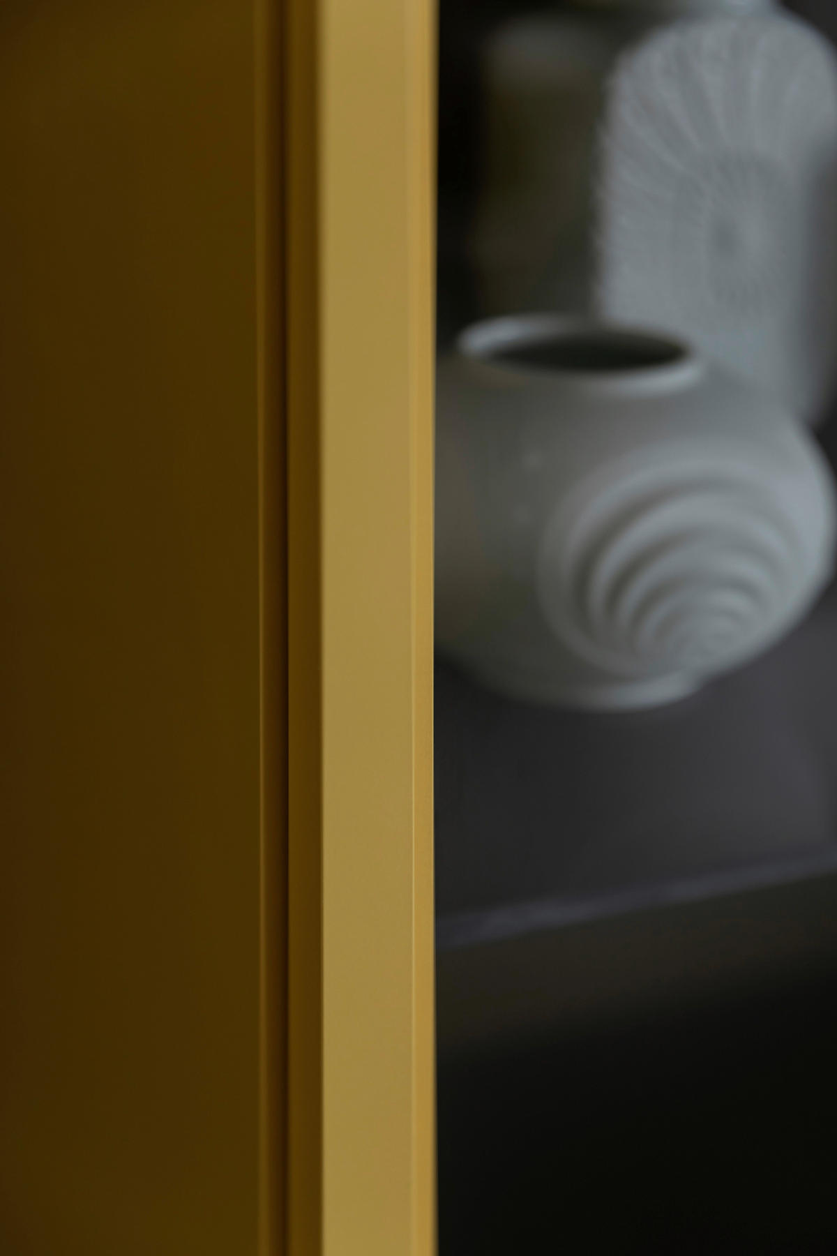 VITRINE in Currygelb  - Currygelb, Design, Glas/Holzwerkstoff (60/201/45cm) - Schöner Wohnen