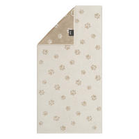 HANDTUCH We love dogs Naturfarben, Beige  - Beige/Naturfarben, Basics, Textil (50/100cm) - Cawoe
