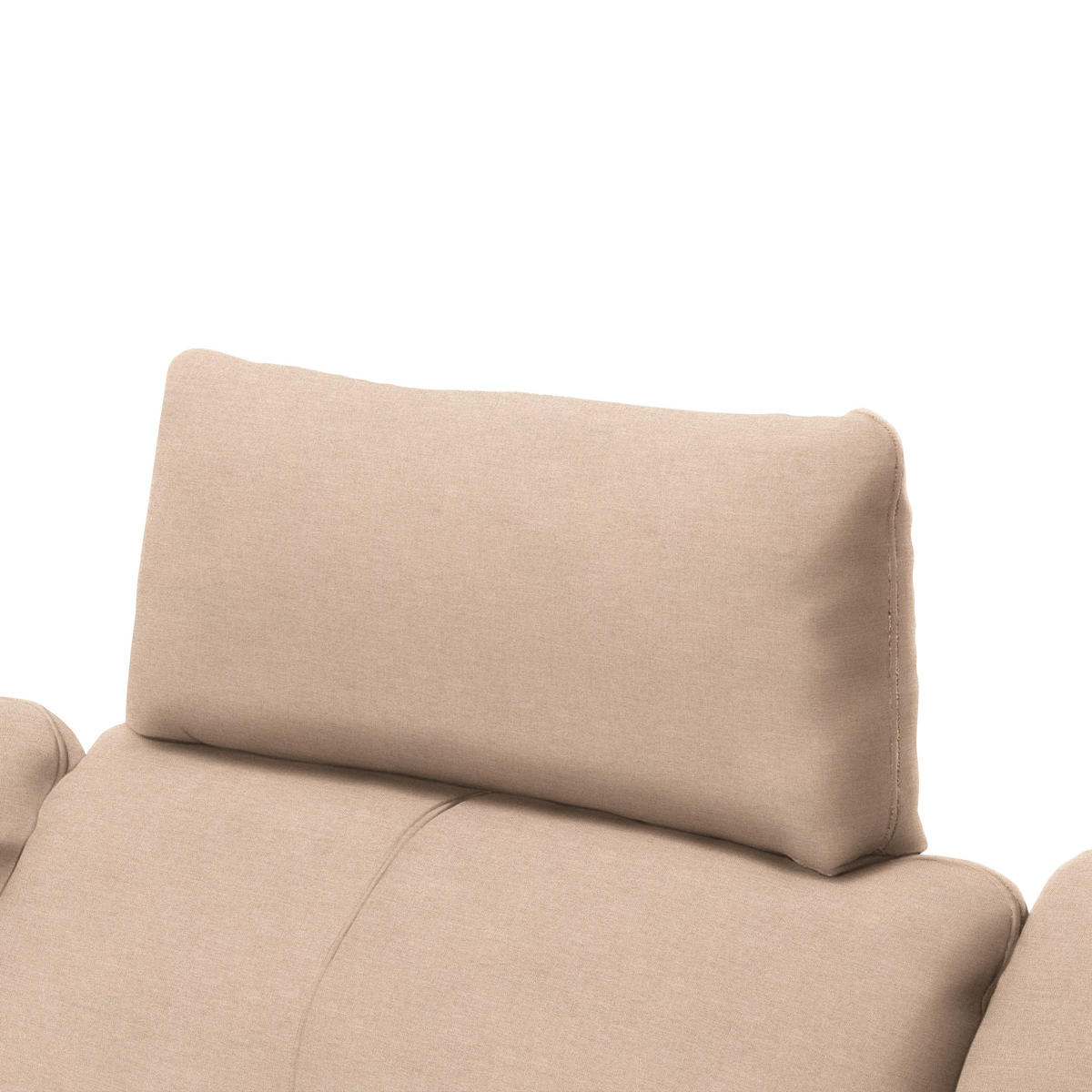 ECKSOFA Webstoff Hellbraun  - Hellbraun/Schwarz, Design, Textil/Metall (179/301cm) - Chilliano