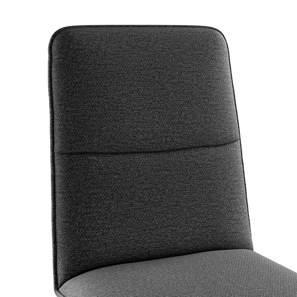 STUHL   Webstoff  - Eichefarben/Schwarz, KONVENTIONELL, Holz/Textil (47/91/44cm) - Livetastic