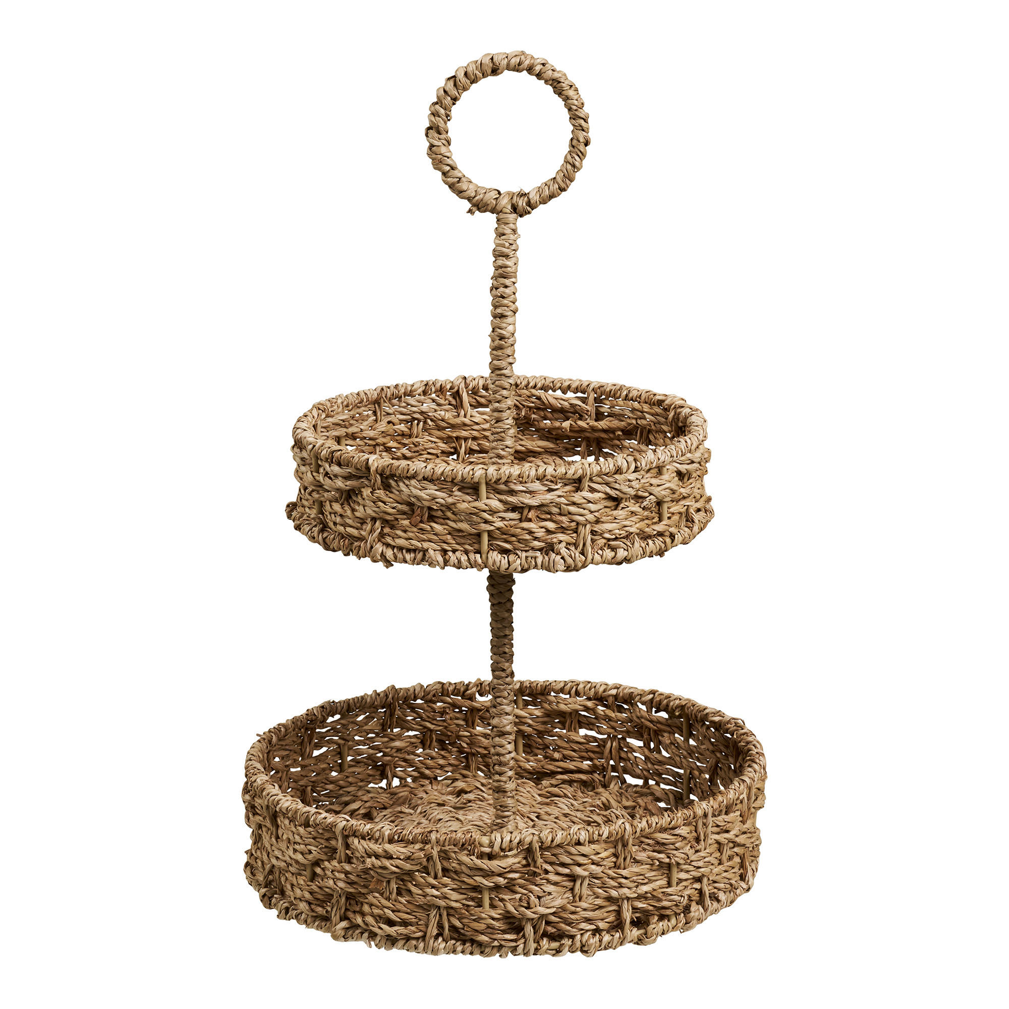 ETAGERE 2-stöckig - Naturfarben, Basics, Naturmaterialien/Metall (25/40,5/25cm)
