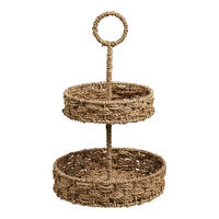 ETAGERE 2-stöckig - Naturfarben, Basics, Naturmaterialien/Metall (25/40,5/25cm)