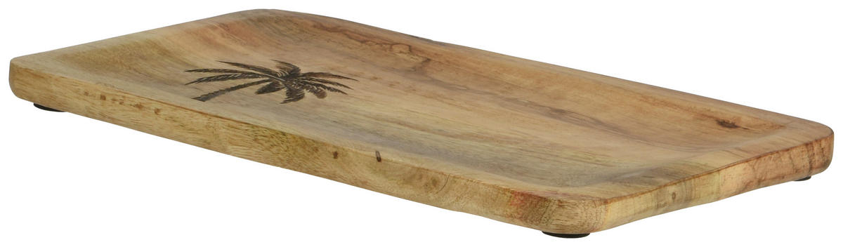 DEKOTELLER - Naturfarben, Trend, Holz (30/20/2cm) - Ambia Home