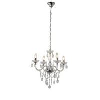 KRONLEUCHTER 52/120/52 cm   - Transparent, Design, Kunststoff/Metall (52/120/52cm) - P & B