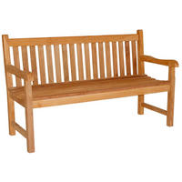 GARTENBANK 150/92/63 cm  in Hellbraun  - Hellbraun, MODERN, Holz (150/92/63cm) - Gardenson