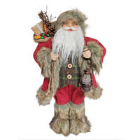 MIKULÁŠ - viacfarebná, Lifestyle, drevo/textil (28,5/61,5/19,5cm) - X-Mas