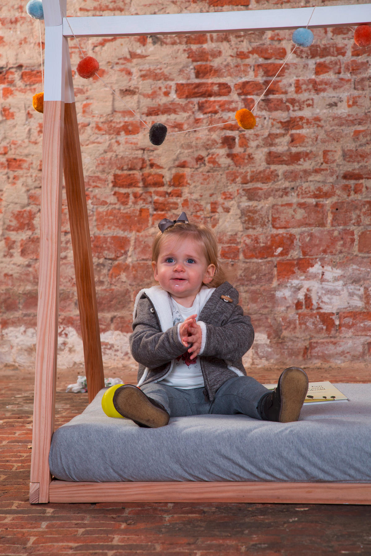 HAUSBETT  - Buchefarben/Weiß, Basics, Holz (70/140/124cm) - Childhome