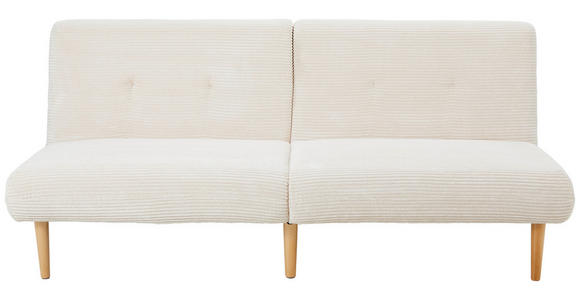 SCHLAFSOFA in Cord Beige  - Beige/Naturfarben, Design, Holz/Textil (184/80/87cm) - Carryhome