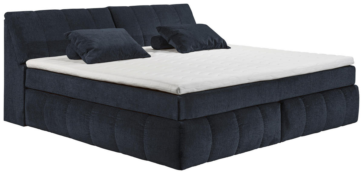 BOXSPRINGBETT 240/200 cm  in Schwarz  - Schwarz, MODERN, Holzwerkstoff/Kunststoff (240/200cm) - MID.YOU