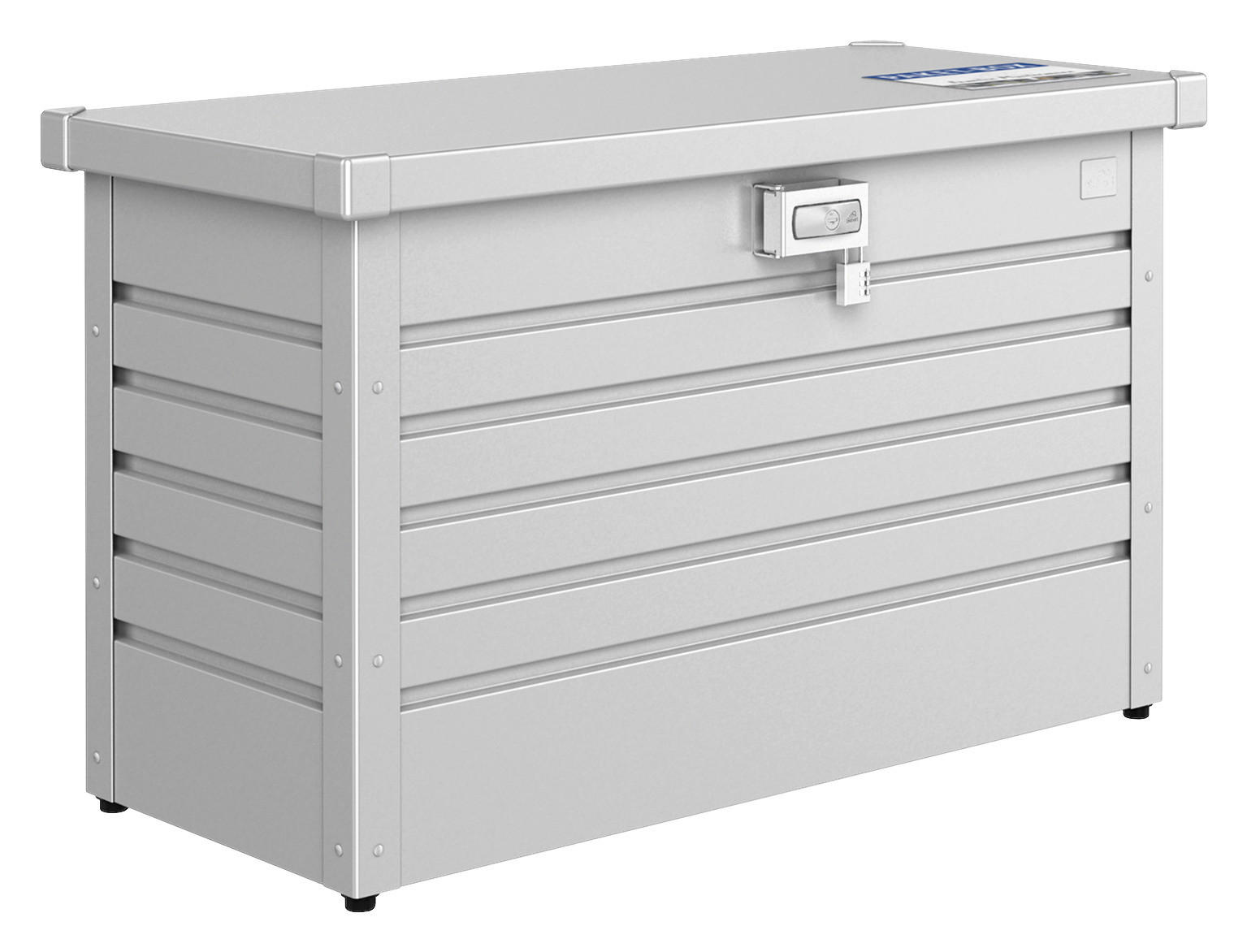  KISSENBOX 101/61/46 cm Metall Silberfarben  - Silberfarben, Basics, Metall (101/61/46cm) - Biohort