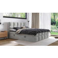 BOXBETT 180/200 cm  in Silberfarben  - Silberfarben, Design, Kunststoff/Textil (180/200cm) - Xora