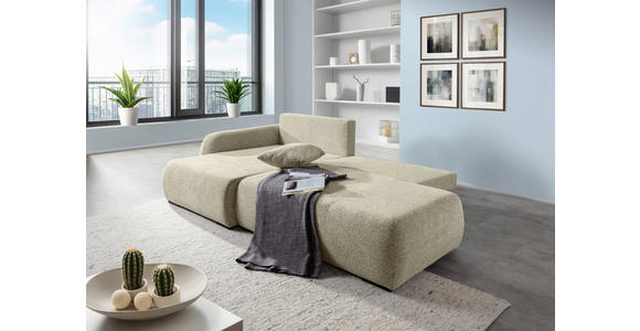 ECKSOFA Mintgrün Flachgewebe Zierkissen, Rückenkissen, Bettkasten, Schlaffunktion, Rücken echt, Liegefläche im Originalstoff  - Schwarz/Mintgrün, KONVENTIONELL, Kunststoff/Textil (145/260cm) - Carryhome