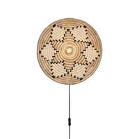 NÁSTĚNNÉ SVÍTIDLO, 45/6 cm  - bílá/přírodní barvy, Basics, přírodní materiály (45/6cm) - Good & Mojo